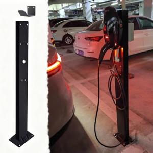 Freestanding EV Charger Cable Holder with Hook