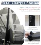 Freestanding EV Charger Cable Holder with Hook