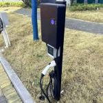 Outdoor EV Charger Pedestal Stand - Durable Charging Station