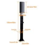 Heavy-Duty Freestanding Outdoor EV Charger Stand