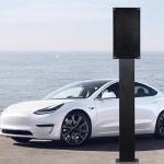 Floor-Standing EV Charger for Tesla - Weatherproof