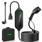 Portable Level 1 & 2 EV Charger, 21ft Cable