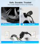 Portable Level 1 & 2 EV Charger, 21ft Cable