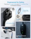 EVDANCE Adjustable Level 1/2 EV Charger with Cable