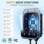 48A Level 2 EV Charger with WiFi App, 25ft Cable