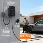 48A Level 2 EV Charger with WiFi App, 25ft Cable