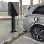 Outdoor EV Charger Stand, Weather-Resistant Support Pole