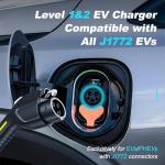 16A Portable EV Charger with Dual NEMA Adapters