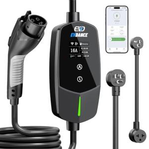 EVDANCE Smart Portable EV Charger with Adapter