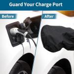 All-Weather EV Charger Port Cover with Magnetic Adhesion