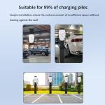 Outdoor EV Charger Stand with Hook & Durable Base