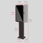 Outdoor EV Charger Stand, Weather-Resistant Support Pole