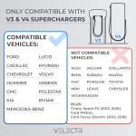 Velectr NACS to CCS Adapter – 500A 1000V Fast EV Charging for Tesla Superchargers | Tesla Charger Adapter Compatible with: Rivian,Ford,GM EVs