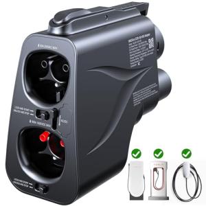 Raylix 2in1 Tesla Supercharger & Level 1&2 Charger to CCS1 Adapter (for CCS1 EVs Only), Max 500A 1000V DC/AC Fast Charging, Compatible with Tesla Supercharger/Wall/Destination/Mobile Connector