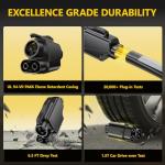 NACS to CCS1 Tesla Charger Adapter, Upgraded Max 500A 1000V nacs DC Adapter Fast Charge for EV Charging Tesla Supercharger Stations EV Charger Adapter Compatible with Ford GM Rivian Polestar EV