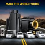 NACS to CCS1 Tesla Charger Adapter, Upgraded Max 500A 1000V nacs DC Adapter Fast Charge for EV Charging Tesla Supercharger Stations EV Charger Adapter Compatible with Ford GM Rivian Polestar EV