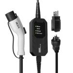 MEGEAR Level 1-2 EV Charger 16 Amp 25FT Cable Portable Electric Charger for J1772 EVs with NEMA 6-20 Plug and NEMA 5-15 Adapter