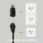 MEGEAR Level 1-2 EV Charger 16 Amp 25FT Cable Portable Electric Charger for J1772 EVs with NEMA 6-20 Plug and NEMA 5-15 Adapter