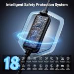 AIXINE Level 1&2 EV Charger, Tesla EV Charger NACS16A with 25FT Extension Cord Cable,Portable Electric Car Charger 240V NEMA 6-20 Plug&120V NEMA 5-15 Adapter Compatible with All Tesla Models X/Y/3/S