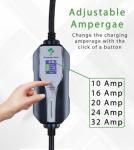 Primecom Level 2 Adjustable EV Charger with 30ft Cable