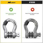 3/4" D-Ring Shackle - 2 Pack, Heavy Duty