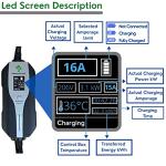 Primecom Level 2 Adjustable EV Charger with 30ft Cable
