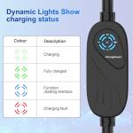 Portable Level 1 & 2 EV Charger with 25FT Cable