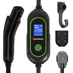 50A Level 2 Tesla EV Charger with 25ft Cord