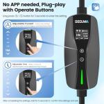 Adjustable Wi-Fi EV Charger, 25FT, 16Amp, UL/ETL Certified