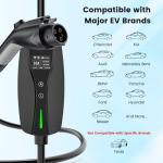 Adjustable Wi-Fi EV Charger, 25FT, 16Amp, UL/ETL Certified