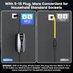Adjustable 16A EV Charger with 25FT Cable