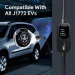 Megear Level 1 & 2 Portable EV Charger, 16A