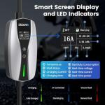 Adjustable 16A EV Charger with 25FT Cable