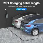 Adjustable 16A EV Charger with 25FT Cable