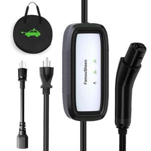 FamouSheen Portable 16A EV Charger for Tesla