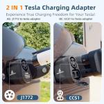 Ampnova 2025 Tesla Supercharger 2-in-1 Adapter