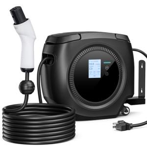 Saunyoto Auto-Retractable Level 1 EV Charger 26FT