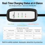 TopAutoGear 16Amp Portable EV Charger, J1772 Compatible