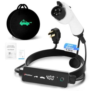 40Amp Level 2 EV Charger with Smart LED Screen