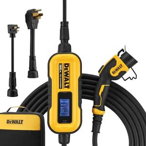 DEWALT Portable Level 2 EV Charger with Adapters