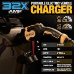 DEWALT Portable Level 2 EV Charger with Adapters