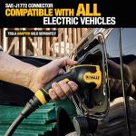 DEWALT Portable Level 2 EV Charger with Adapters