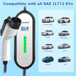 Portable 16 Amp EV Charger with 17 ft Cable