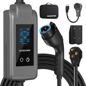 32Amp Level 2 Portable EV Charger with 25ft Cable