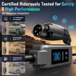 32Amp Level 2 Portable EV Charger with 25ft Cable