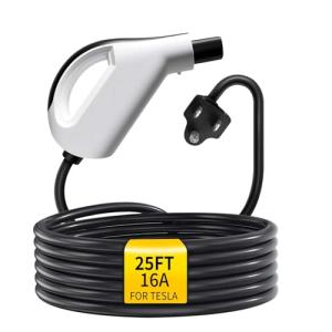 WenStorm 16A Portable Tesla EV Charger 25FT