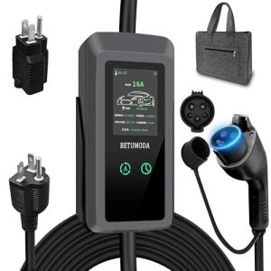 BETUMODA 16Amp Portable Level 1 & 2 EV Charger