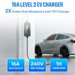 Portable Level 2 EV Charger - Smart and Weatherproof