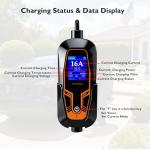Portable EV Charger with 25ft Cable - Dual Voltage