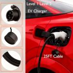 Portable EV Charger with 25ft Cable - Dual Voltage